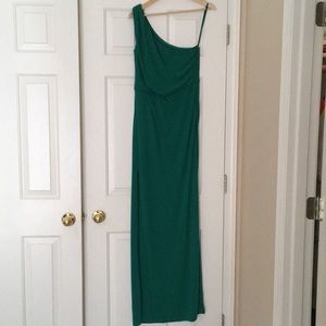 One shoulder BCBG Max Azria gown